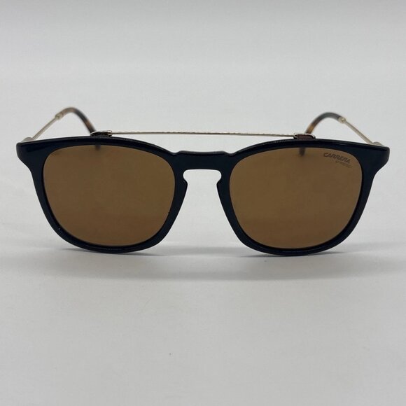 Carrera Sunglasses Frames 154/S 807K1 Black Gold Brown Mirror Lenses 51-19-145 - Picture 1 of 9